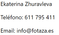 Informacion de contacto